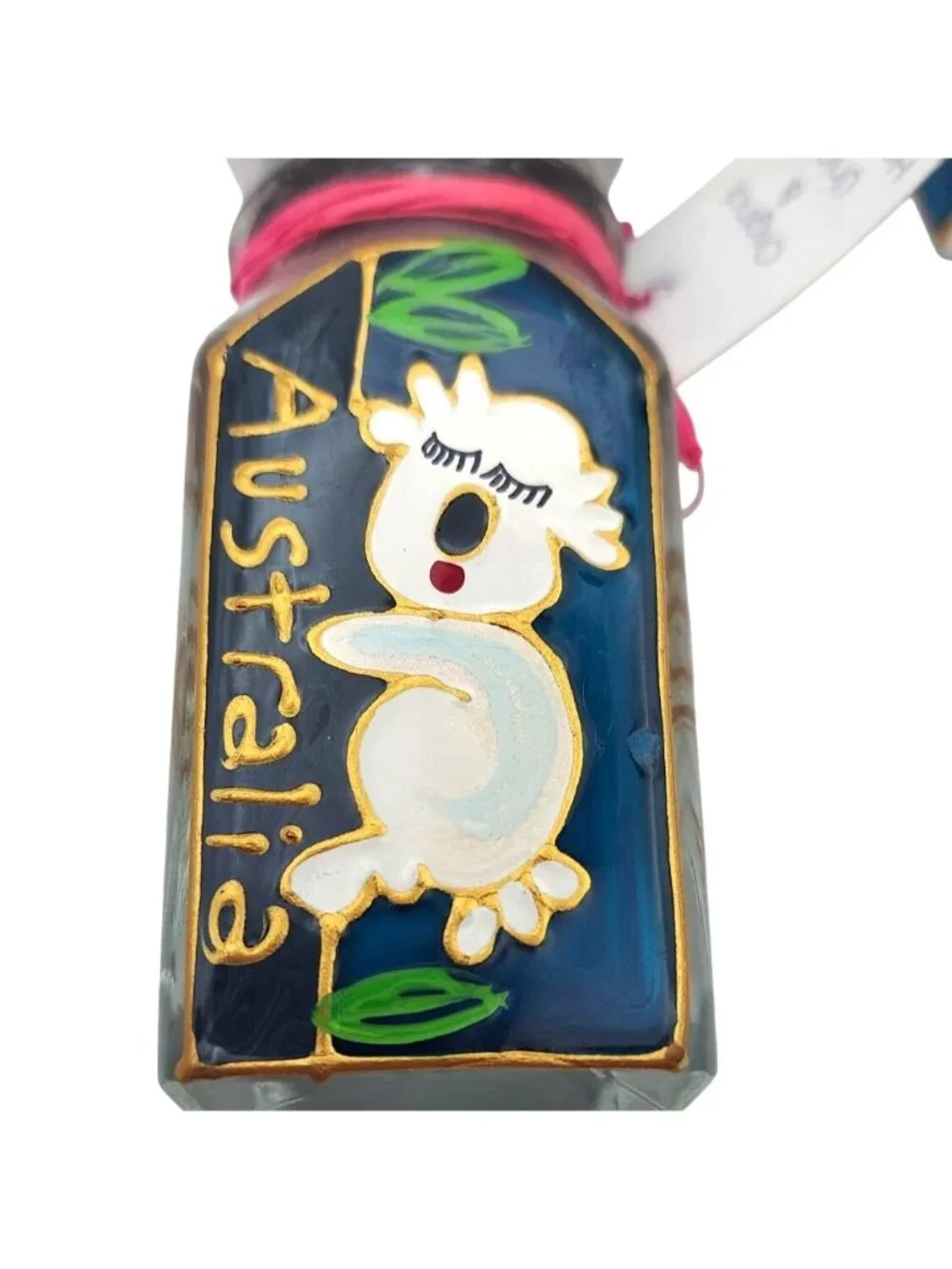 Liza Enger Handpainted Koala Bear Glass Salt & Pepper Shakers Gift Box Australia